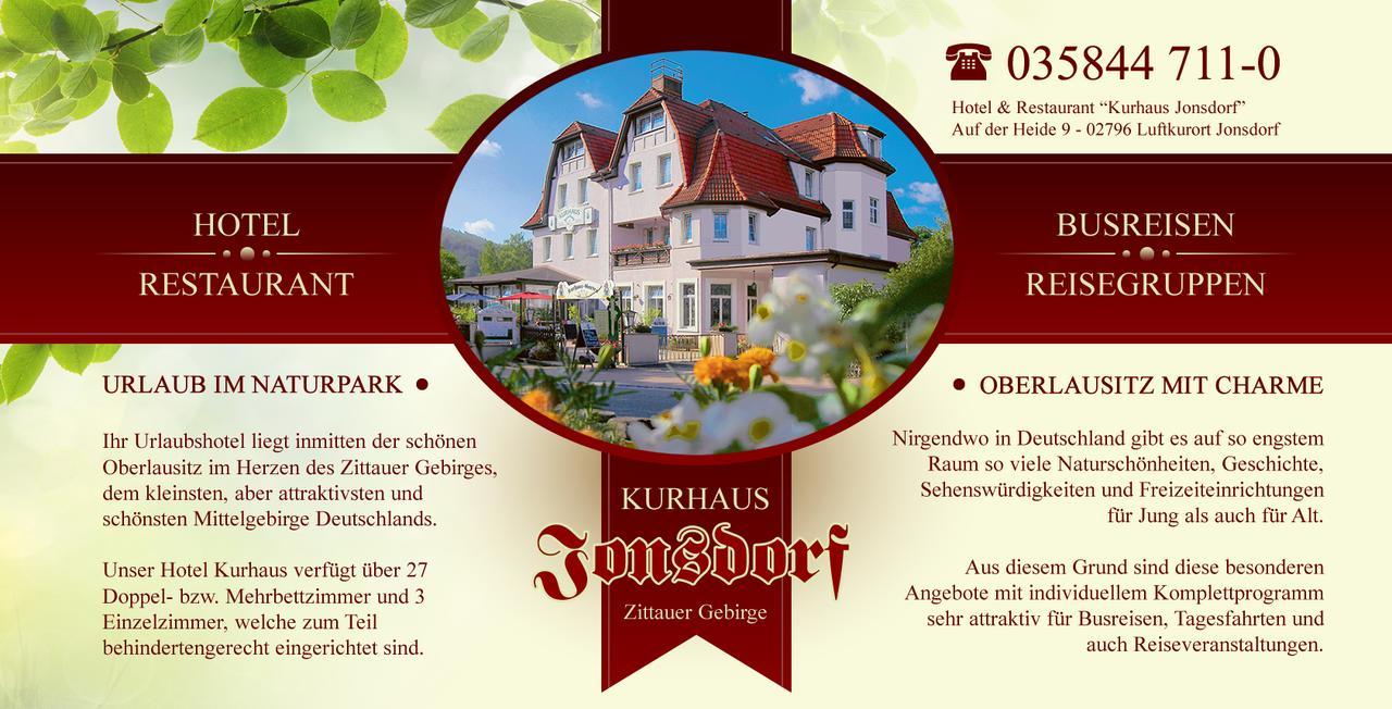 Kurhaus Jonsdorf Otel Dış mekan fotoğraf